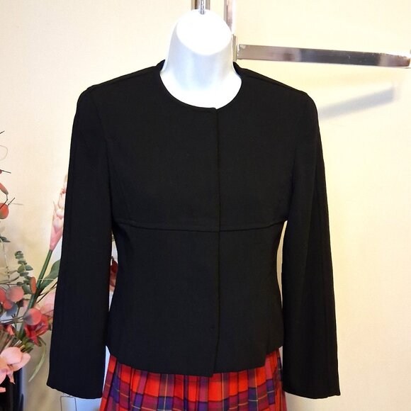 Vintage Petite Collection Wool Lined Blazer Jacket Women’s Fall Winter Blazers - Picture 3 of 12